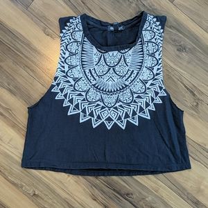 Tribal Billabong Crop Tank Top